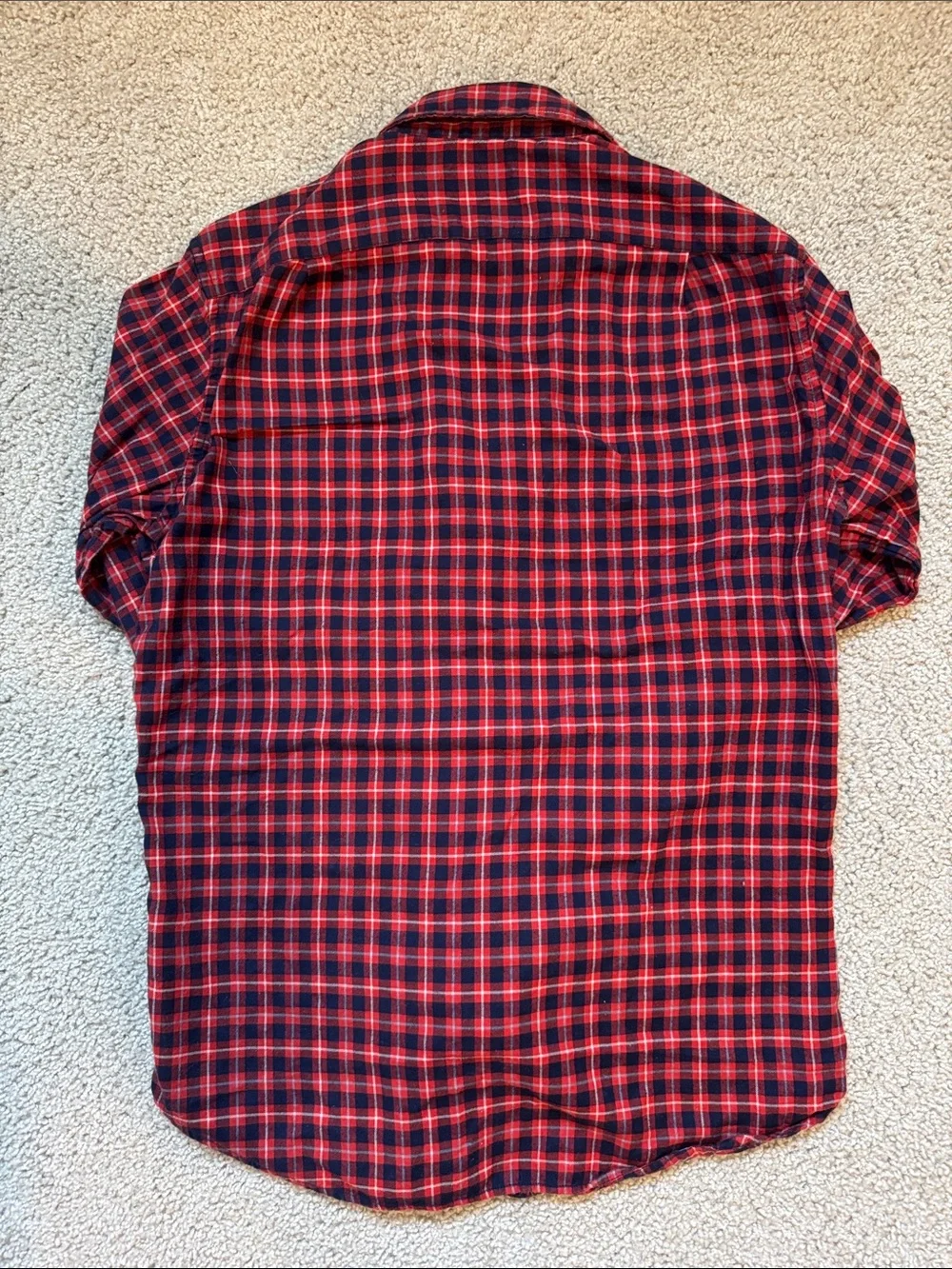 J. Crew Red and Black Plaid Button-Down Shirt